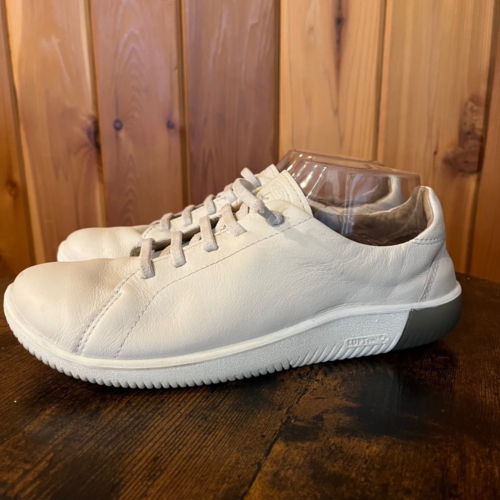 Keen Shoes KNX Leather Sneaker Barefoot Star White Womens 10 Casual
